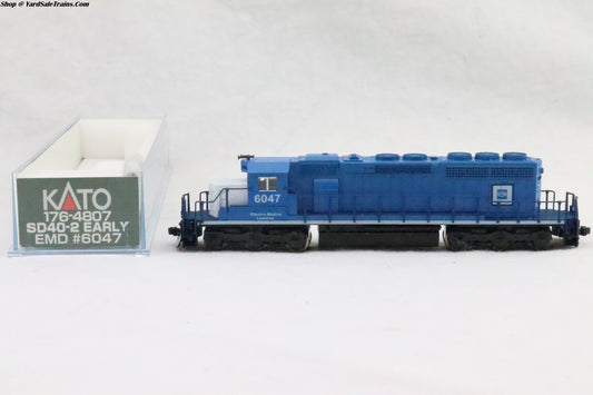KAT-176-4807 - SD40-2 Early - EMD Demonstrator - EMD #6047 - N-Scale - Preowned