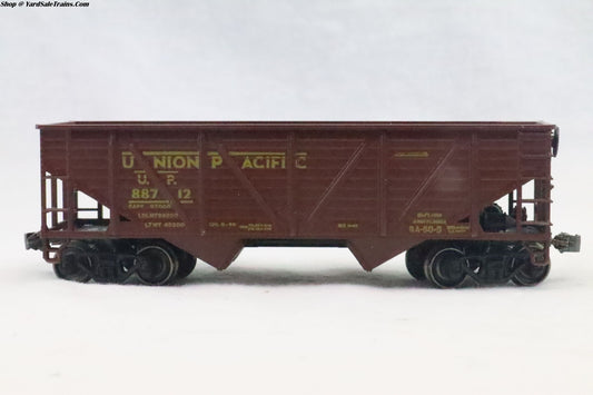 ATH-5426 - 34' Open Hopper Car Union Pacific - UP 88712 - Resistor & Metal Wheels - HO Scale - Weathered - Preowned