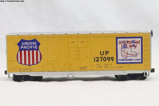 ATH-2098 - 40' Grain Loading Box Car Union Pacific - UP 127099 - Resistor & Metal Wheels - HO Scale - Preowned