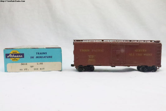 ATH-5012 - 40' Box Car Union Pacific - UP 184241 - Resistor & Metal Wheels - HO Scale - Weathered - Preowned