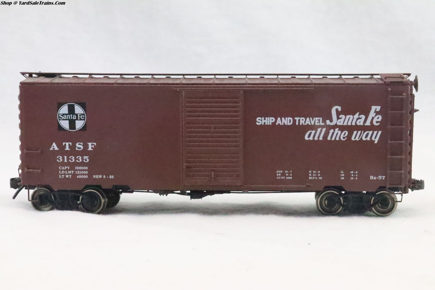 ATH-???? - 40' Box Car Santa Fe The Chief - ATSF 31335 - Resistor & Metal Wheels - HO Scale - Preowned