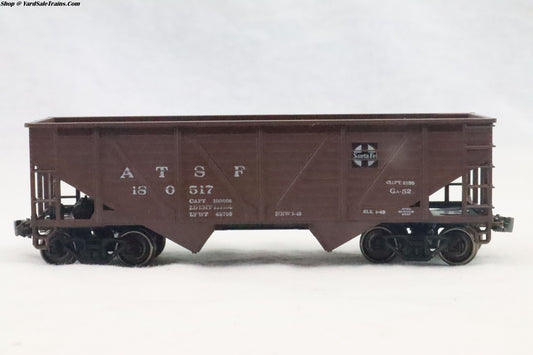 ATH-???? - 34' Open Hopper Car Santa Fe - ATSF 180517 - Resistor & Metal Wheels - HO Scale - Preowned