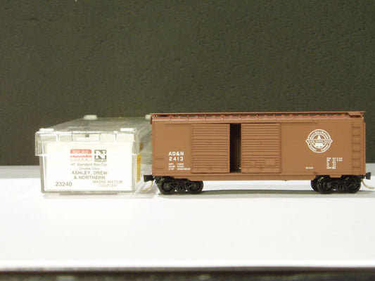 MTL-23240 - 40' Standard Boxcar, Double Doors - Ashley Drew & Northern #2413