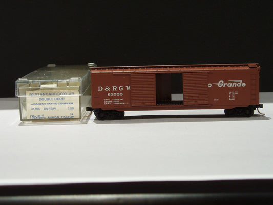 MTL-34105 - 50' Standard Box Car, Double Doors - D & RGW #63555