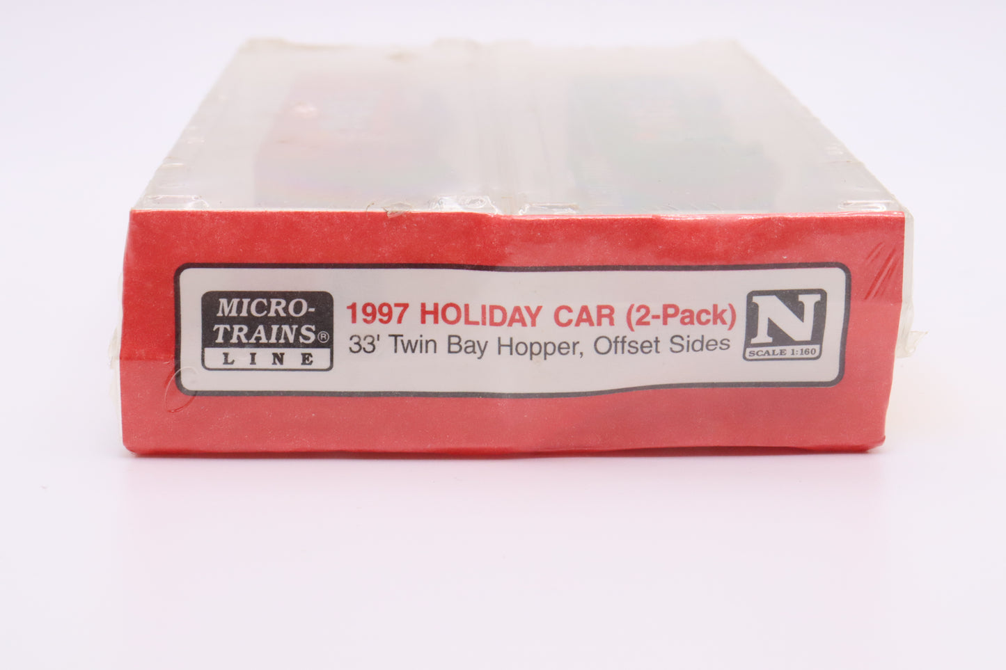 MTL-55392 - 33' Twin Bay Hopper Offset Sides (2 Pack) - 1997 Micro-Trains Holiday Car - MTL-19971 / MTL-19972