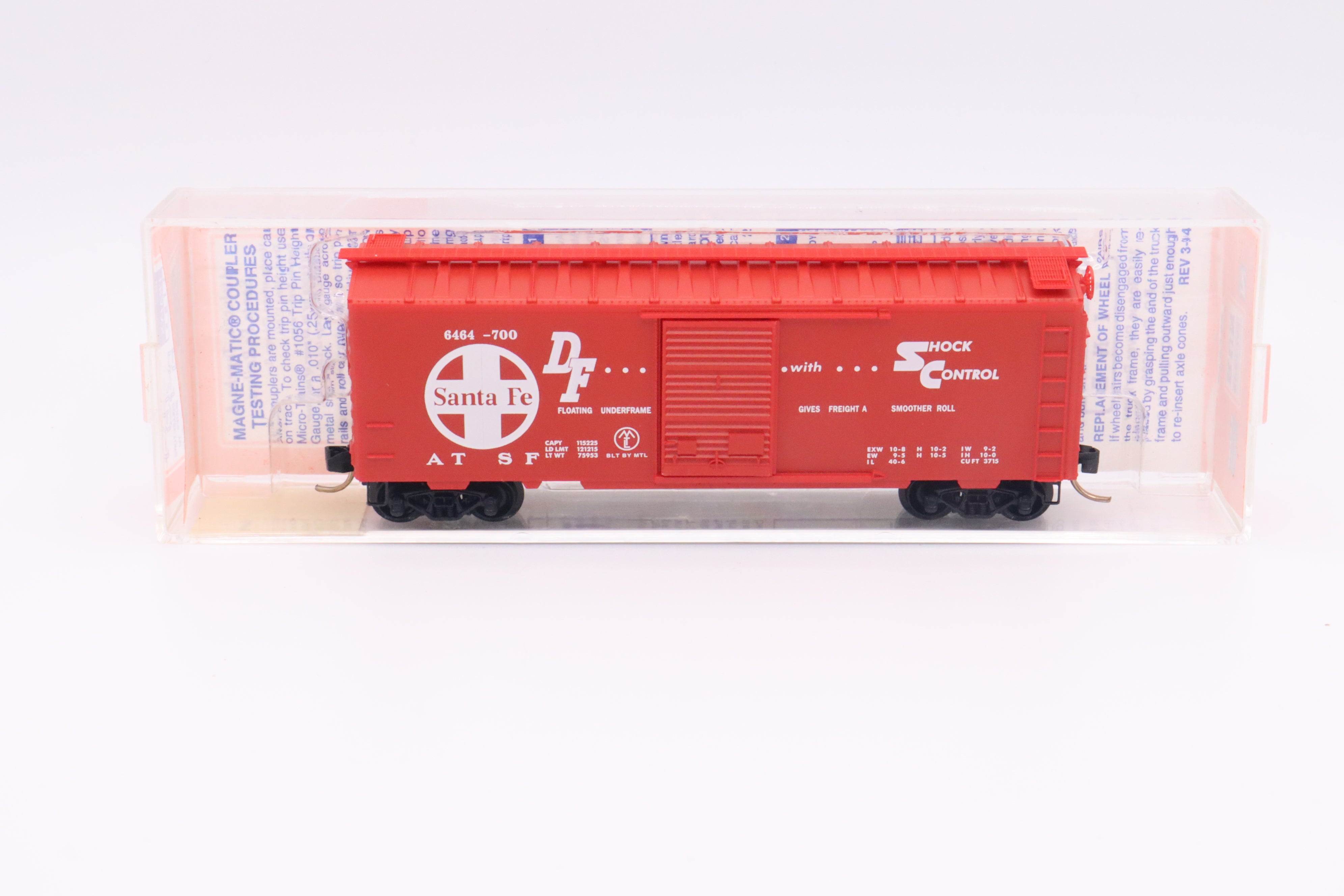 Atsf Boxcar MTL-NSC-96-63 - 40' PS-1 Boxcar - Santa Fe - ATSF-6464-700 – YardSaleTrains