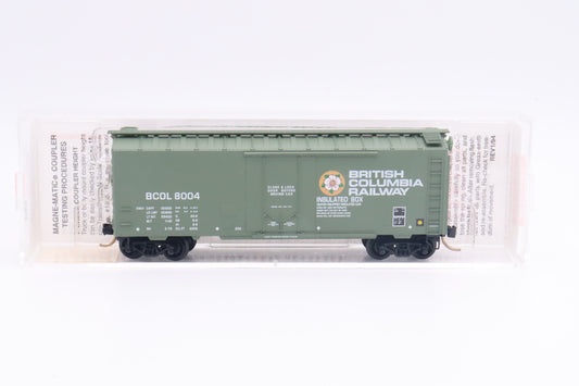 MTL-21230 - 40' Standard Box Car, Plug Door - British Columbia Railway - BCOL-8004