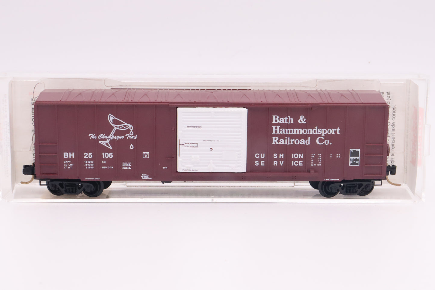MTL-25380 - 50' Rib Side Boxcar Single Door - Bath & Hammondsport RR Co. - BH-25105