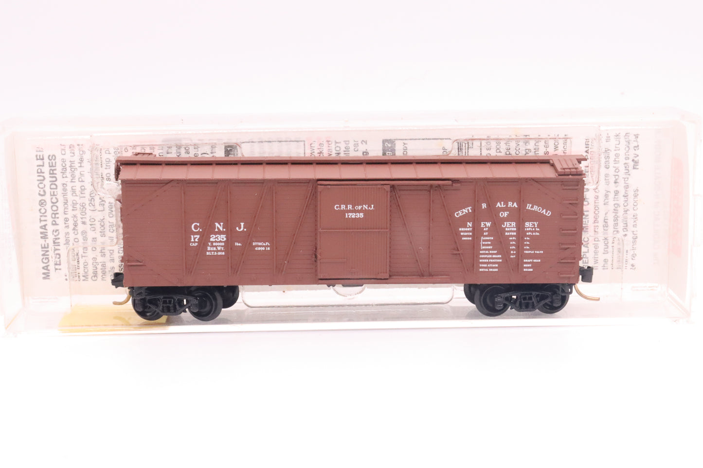 MTL-28040 - 40' Outside-Braced Boxcar with Single Door - Central Railroad of New Jersey - CNJ-17235