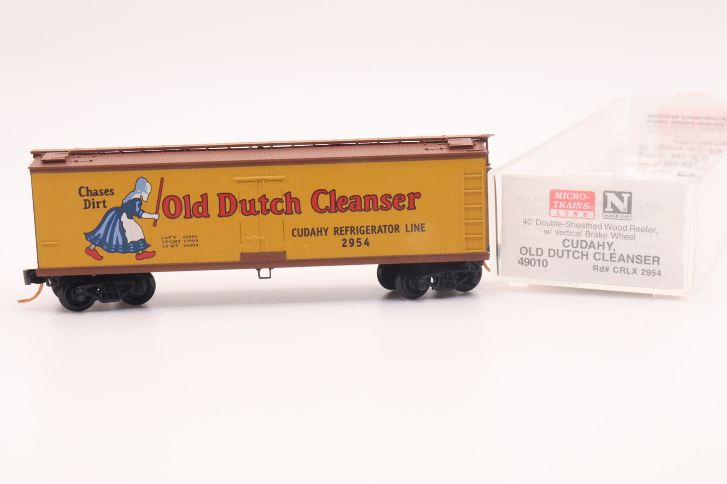 MTL-49010 - 40' Double-Sheathed Wood Reefer w/ Vertical Brake Wheel - Old Dutch Cleanser - CDL-2954