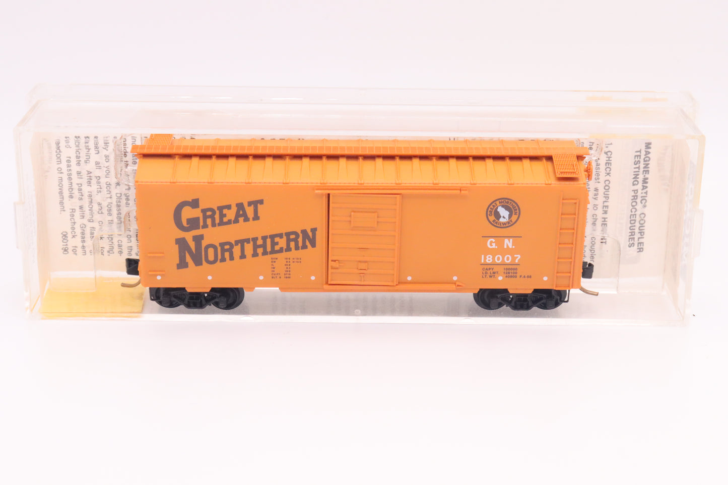 MTL-20190 - 40' Standard Box Car, Single Door - Great Northern - GN-18007