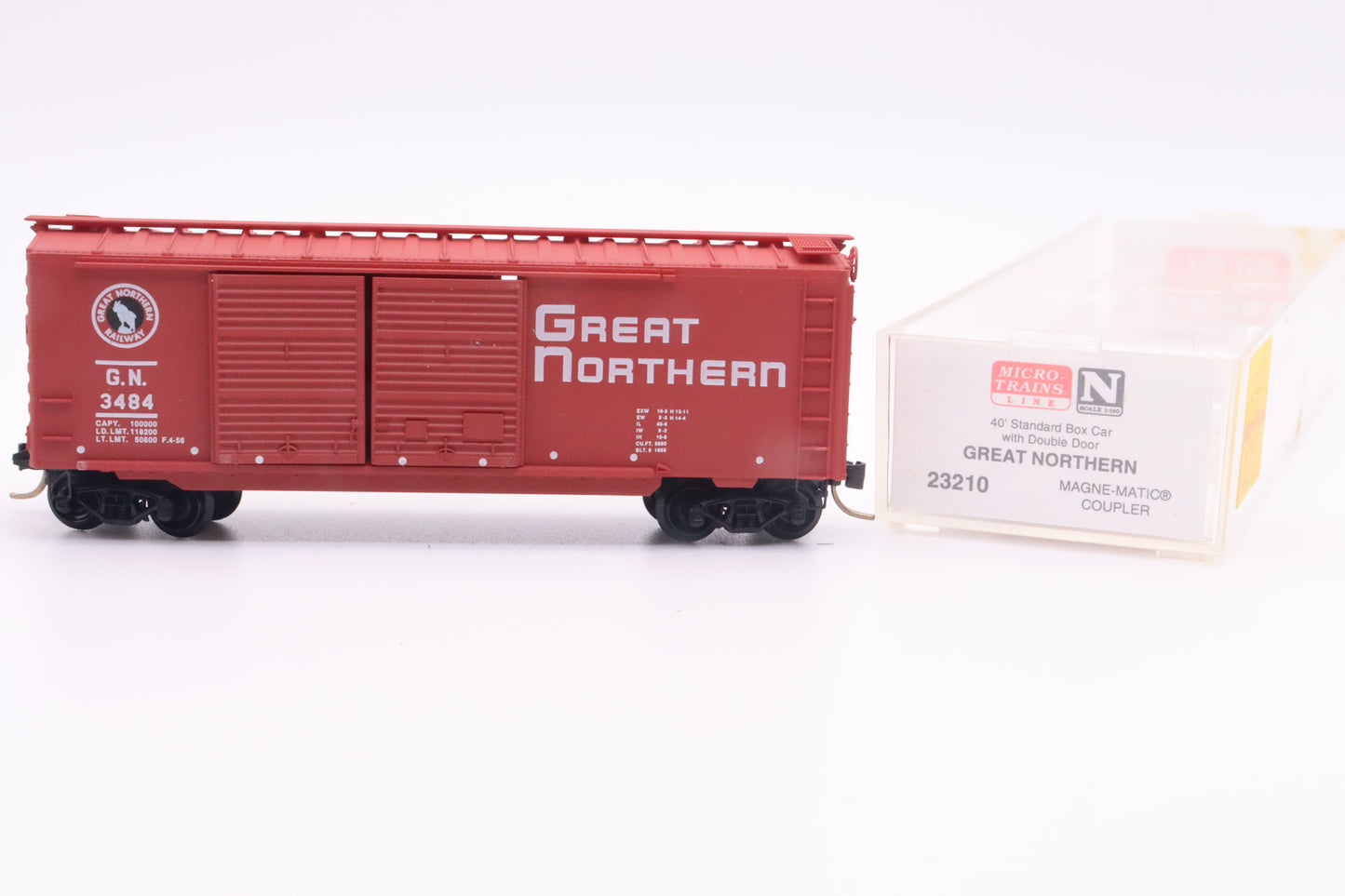 MTL-23210 - 40' Standard Box Car, Double Doors - Great Northern - GN-3484