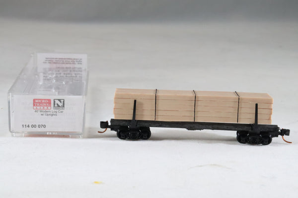 MTL-114 00 070 - 40' Modern Log Car w/Uprights