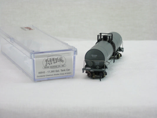 ATL-40543 - 17,360 Gallon Tank Car - Occidental Chemical (Hooker Gray) Rd#132261 - N Scale