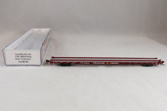 ATL-50 003 131 - 89' NF89J (Mid/End Hitches) Brown "As Delivered" Flat Car - TTX #601333
