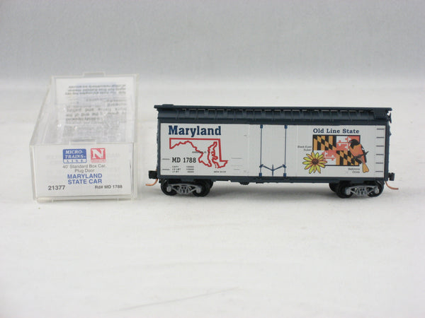 MTL-21377 - 40' Standard Box Car, Plug Door - Maryland State Car #1788
