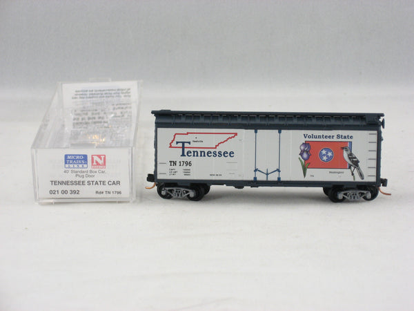 MTL-021 00 392 - 40' Standard Box Car, Plug Door - Tennessee State Car #1796