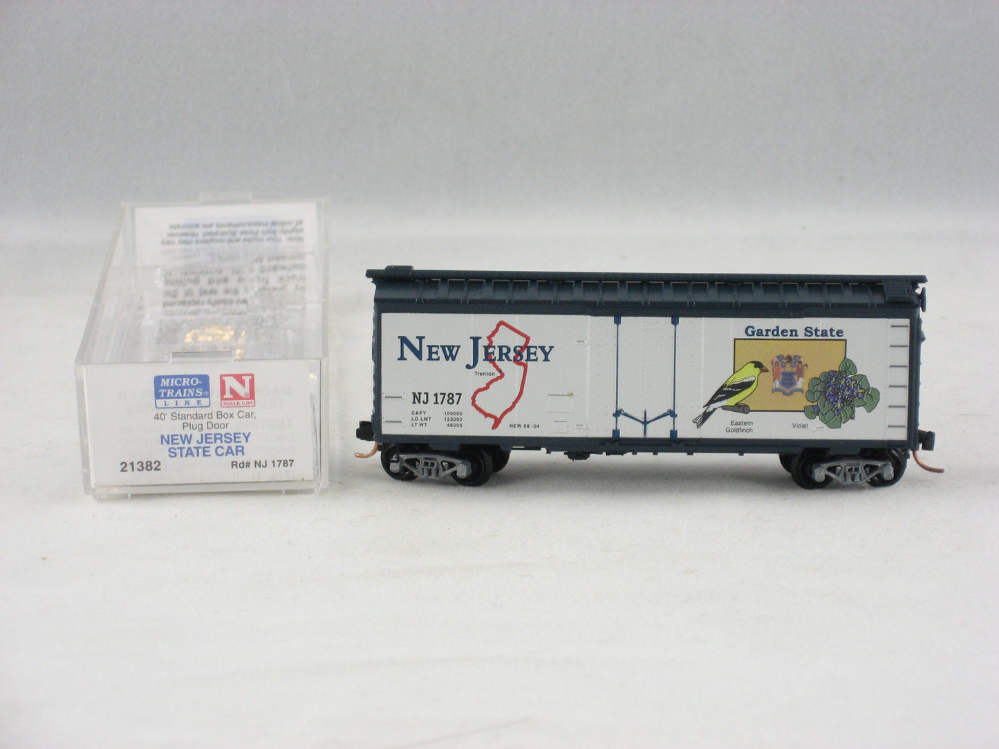 MTL-21382 - 40' Standard Boxcar, Plug Door - New Jersey State Car #1787