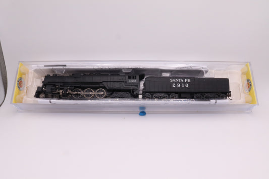 BCH-58153 - Northern 4-8-4 Steam Locomotive  & 52' Tender - Santa Fe - ATSF-2910 - N Scale - Preowned