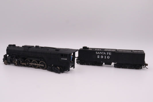 BCH-58153 - Northern 4-8-4 Steam Locomotive  & 52' Tender - Santa Fe - ATSF-2910 - N Scale - Preowned