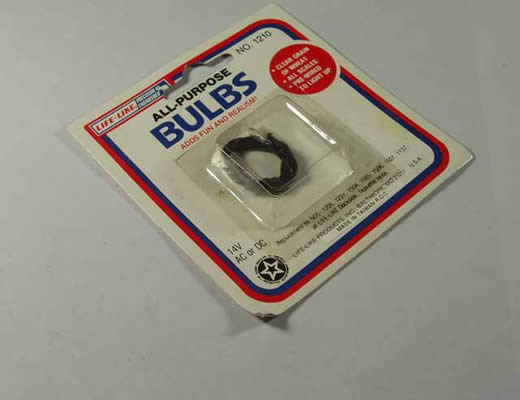 LL-1210 - All Purpose Bulbs - Clear Grain of Wheat, Pre-Wired - Set of 2