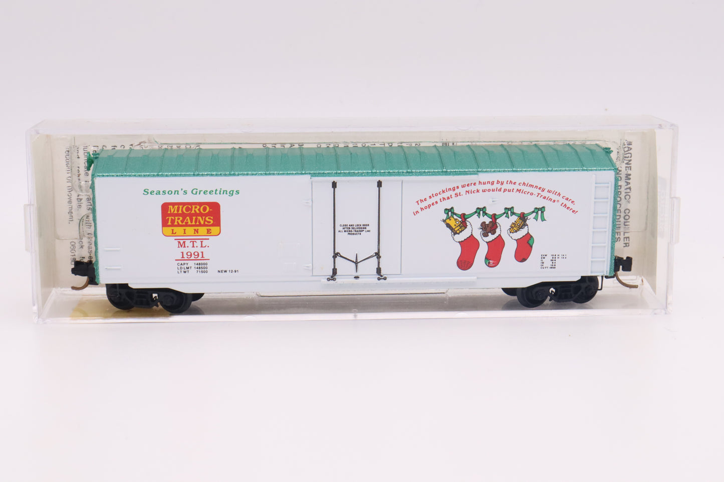MTL-38170 - 50' Standard Box Car Plug Door - Micro-Trains Line Holiday Car - MTL 1991