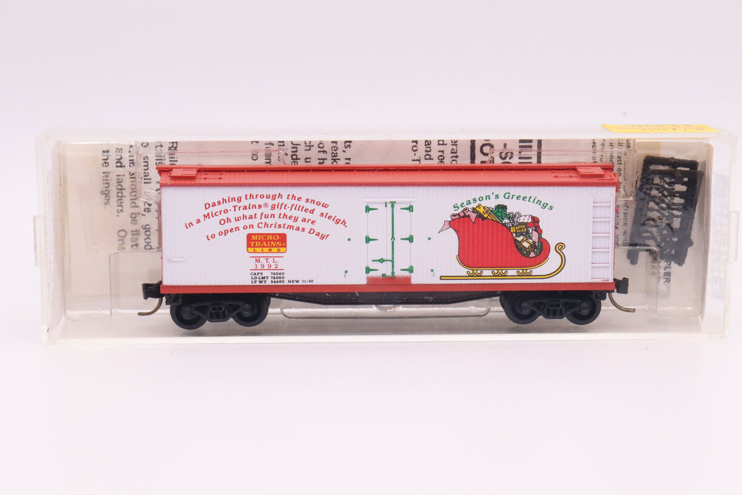 MTL-47150 - 40' Double-Sheathed Wood Reefer - Micro-Trains Holiday Car 1992 - MTL-1992