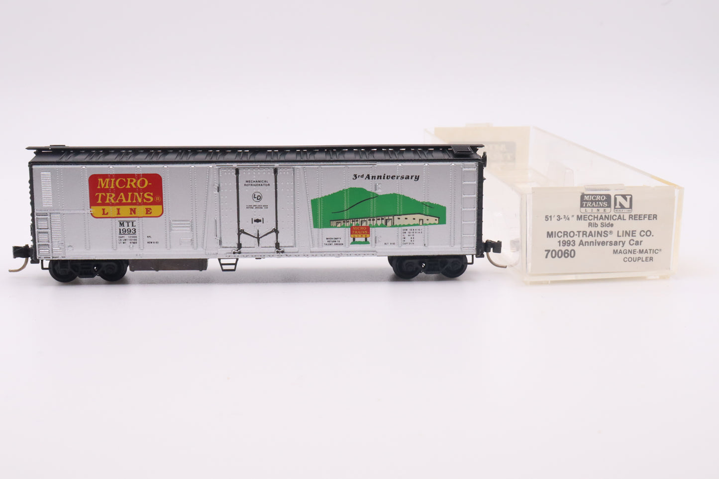 MTL-70060 - 51' 3 3/4" Rib Side Mechanical Reefer - Micro-Trains Line 1993 Anniversary Car - MTL-1993