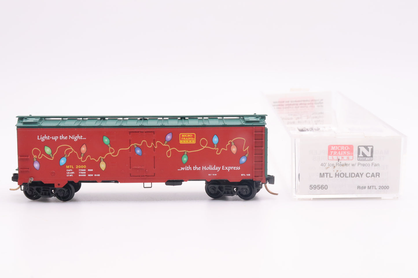 MTL-59560 - 40' Ice Reefer with Preco Fan - Micro-Trains Holiday Car 2000 - MTL-2000