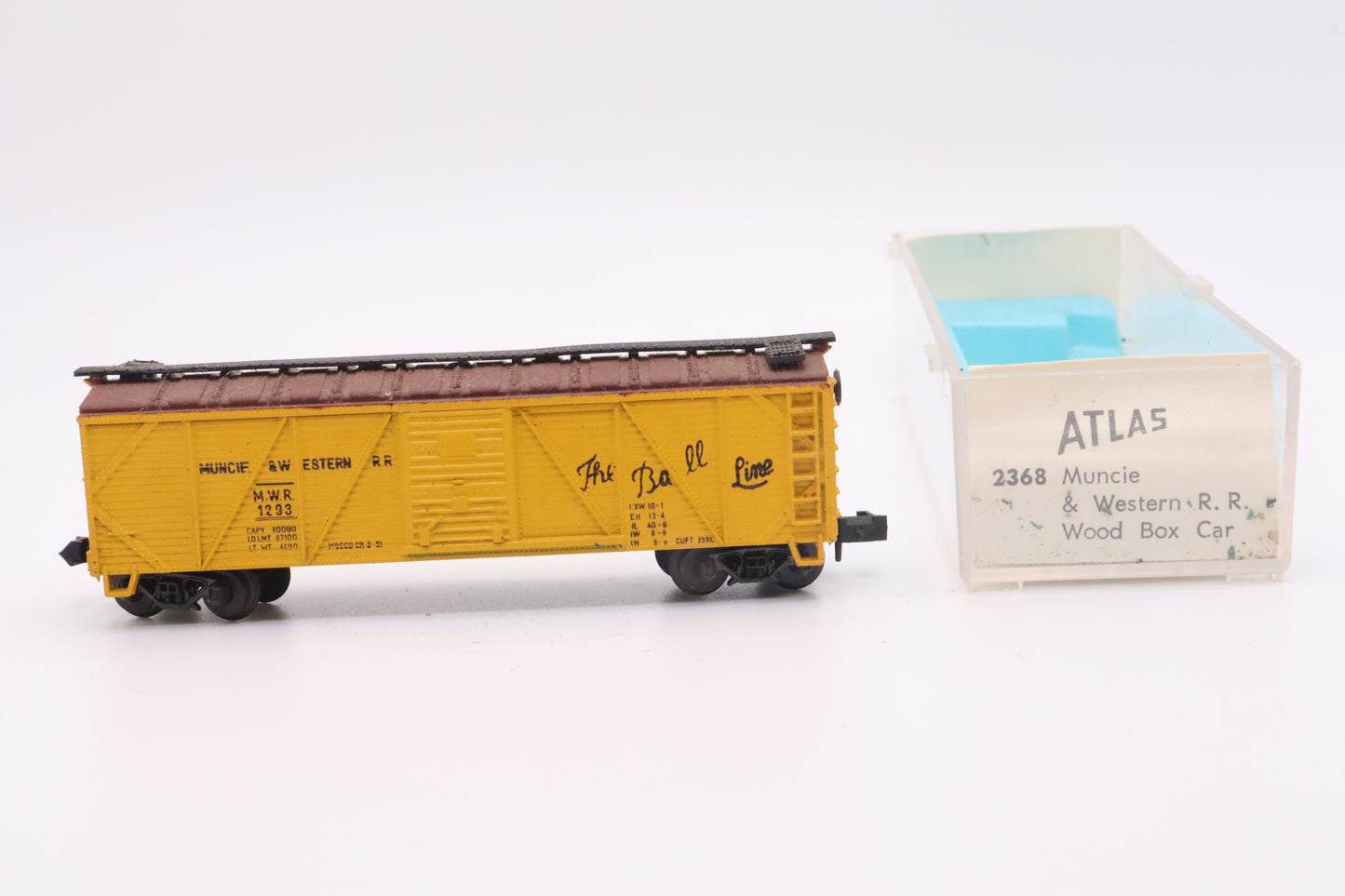 ATL-2368 - Wood Boxcar - Muncie & Western RR - MWR-1293