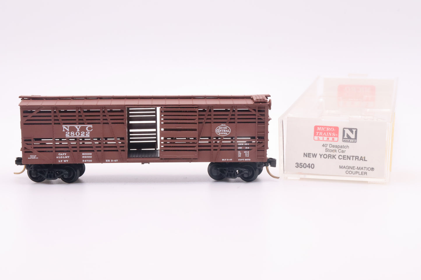 MTL-35040 - 40' Despatch Stock Car - New York Central - NYC-28022