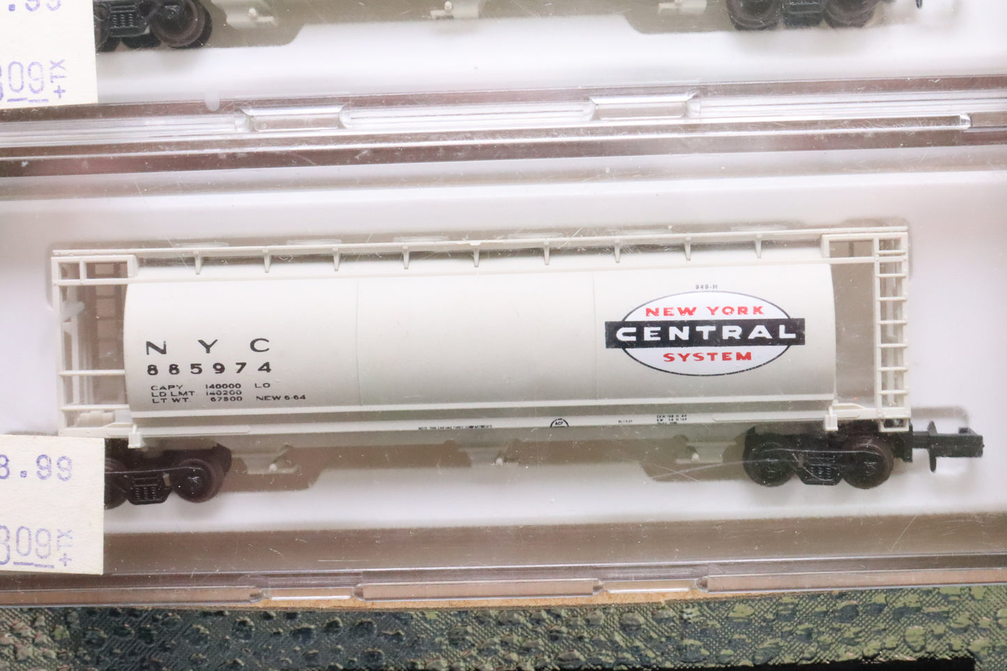 Delaware Valley - 3053 - 3-Pack - 3-Bay Cylindrical Hoppers - New York Central - NYC-885974/885985/885957