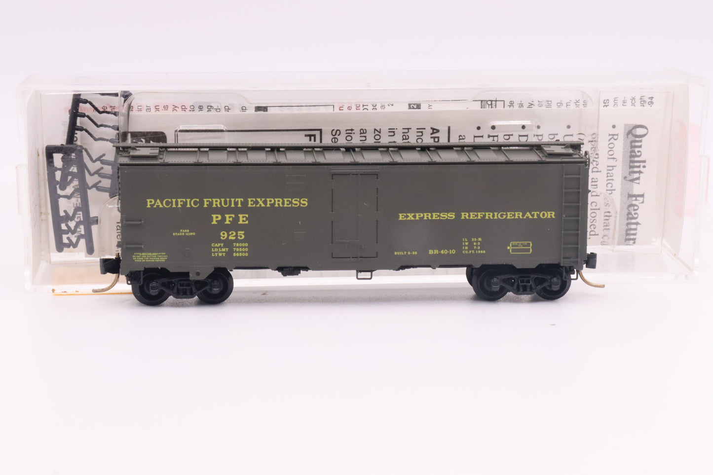 MTL-59510 - 40' Steel Side Ice Reefer w/Preco Fan - Pacific Fruit Express - PFE-925