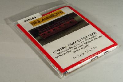 RS Lasercut #3021 - Logging Camp Shack/Car - Laser cut wooden pieces.