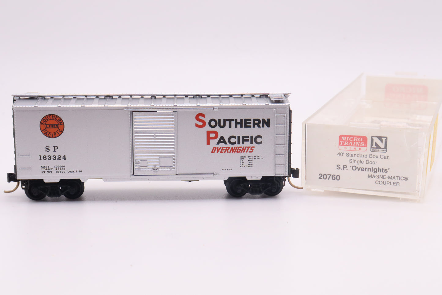 MTL-20760 - 40' Standard Boxcar Single Door - Southern Pacific - SP-163324