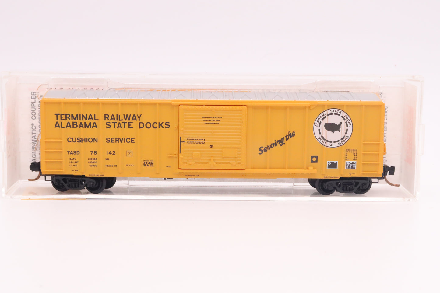MTL-25160 - 50' Rib Side Boxcar Single Door w/out Roofwalk - Terminal Railway - TASD-78142