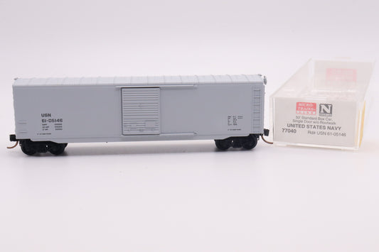 MTL-77040 - 50' Standard Boxcar Single Door w/o Roofwalk - United States Navy - USN-61-05146