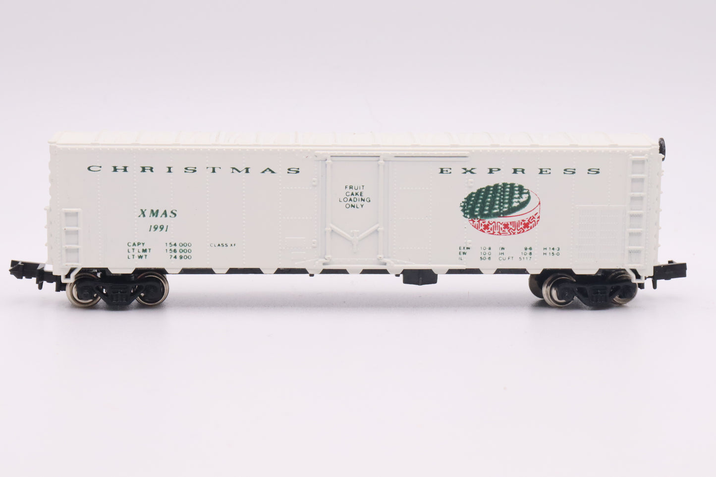 CC-1-008714 - 50' Mechanical Reefer - Fruitcake Express 1991 Christmas Collector Car - XMAS-1991